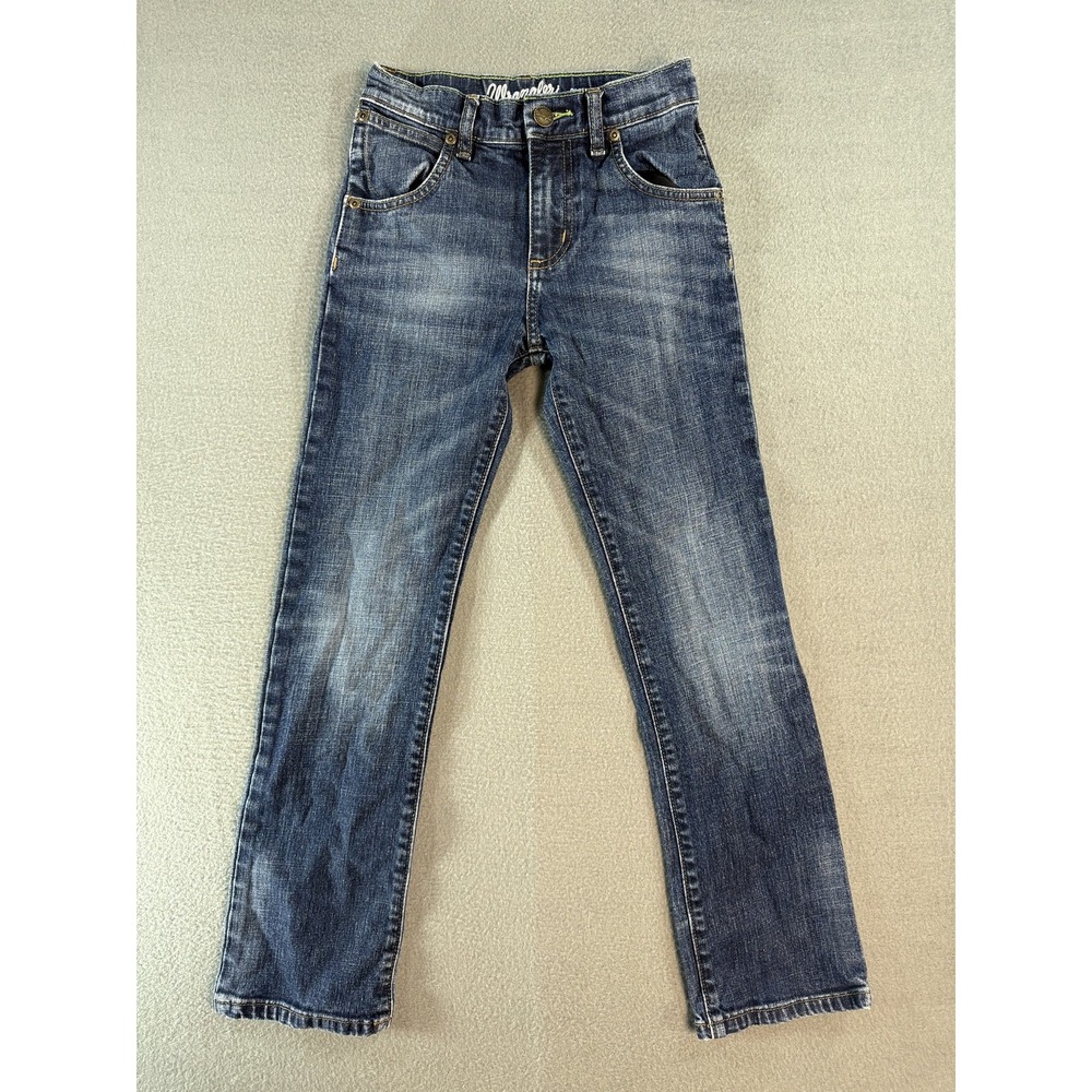 Wrangler Retro Jeans Boys 10 Slim Med Wash Blue Straight Denim 88BWZBZ